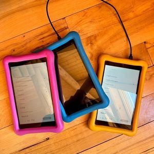 Amazon kindle fire HD 8 kids pink, yellow , blue